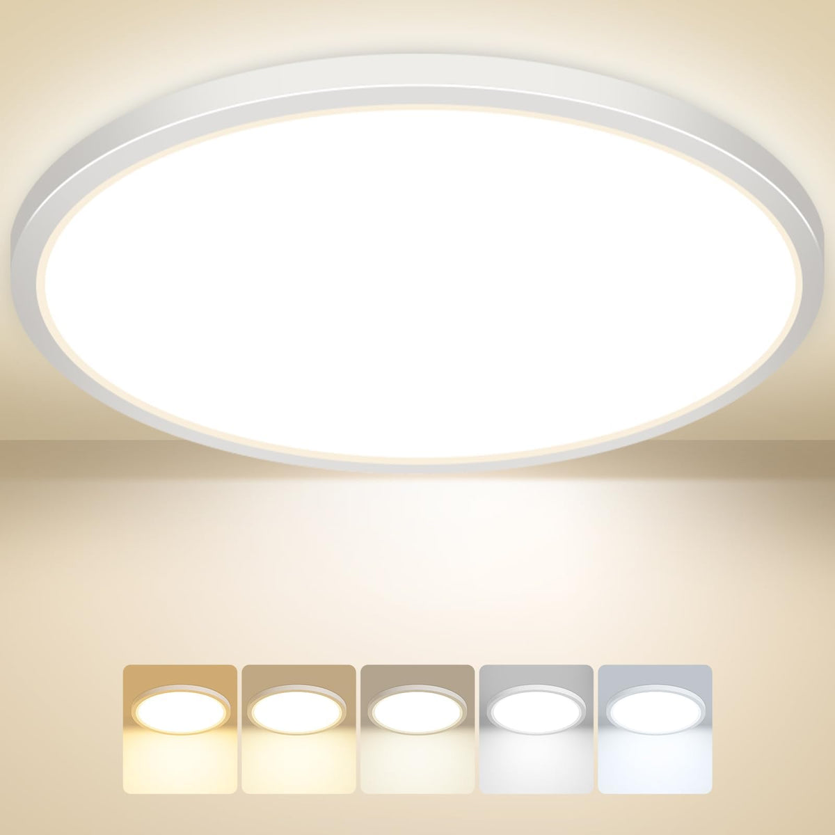 Peasur Bathroom Light, 3000K/3500K/4000K/5000K/6500K 5 Color Temperature