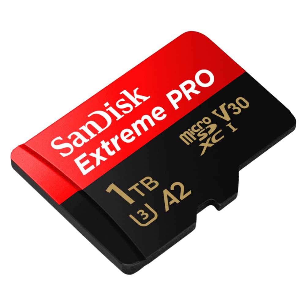 SANDISK Extreme PRO microSD Card + Adapter 128GB, Up to 200MB/s Read Speeds