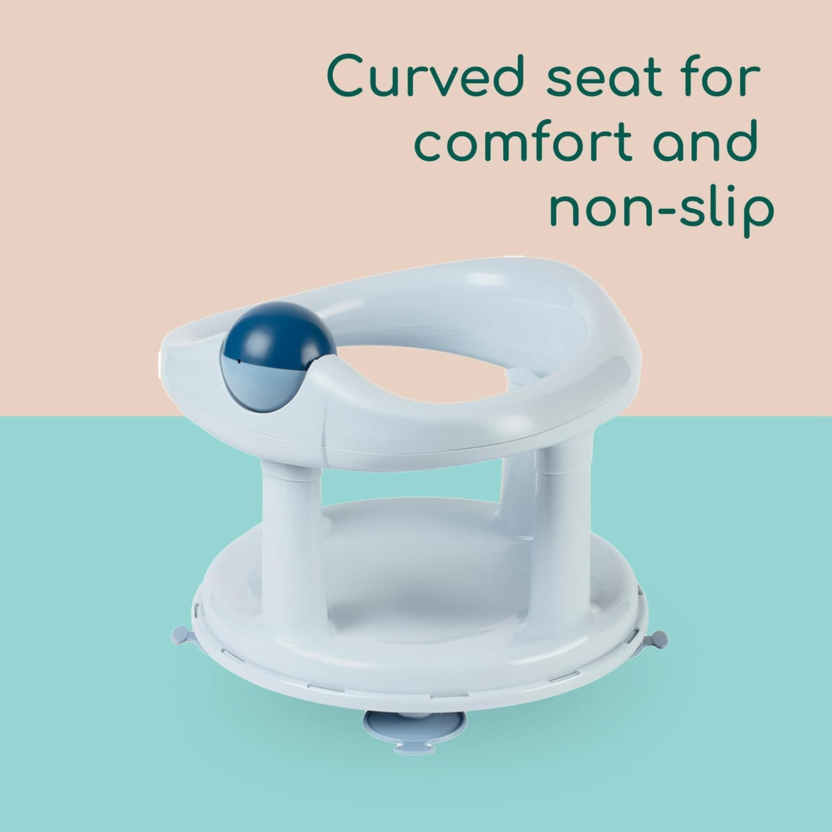 Bebeconfort Playful Swivel Baby Bath Seat, 0–10 kg, Blue