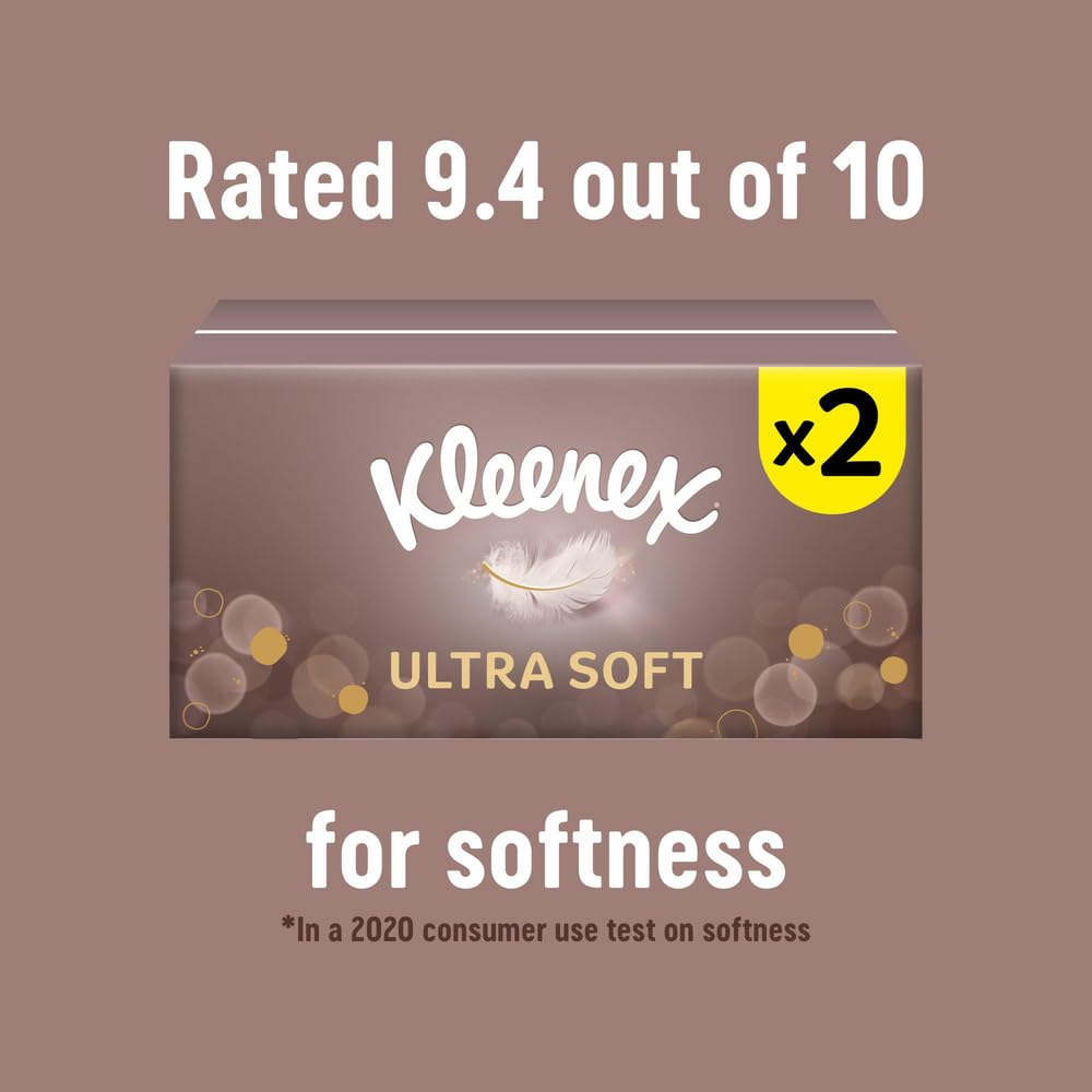 Kleenex Ultra Soft Tissues - Multipack 12 Cube Tissue Boxes