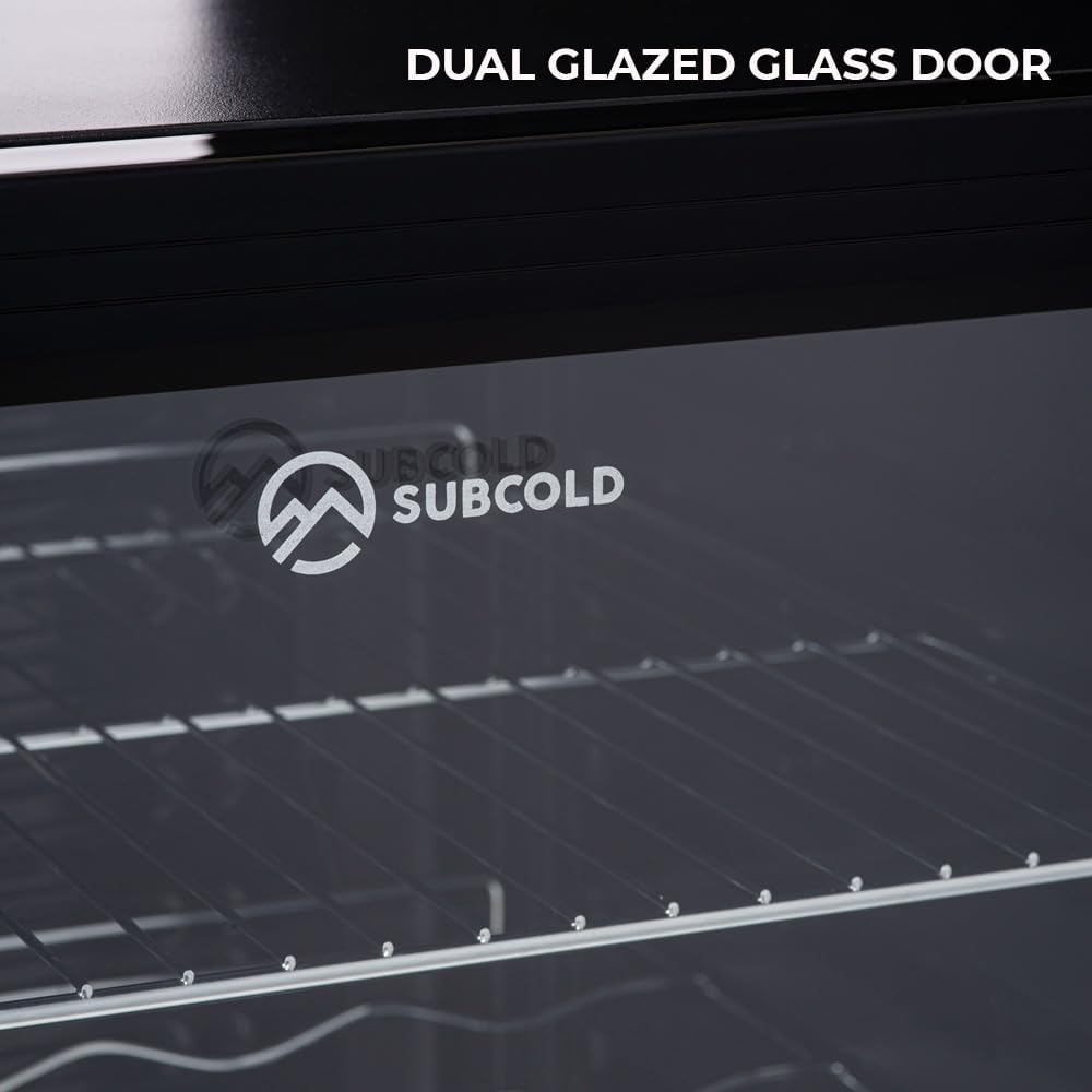 Subcold Super50 LED Beer Fridge | 55 Cans | 3-18°C | Glass Door