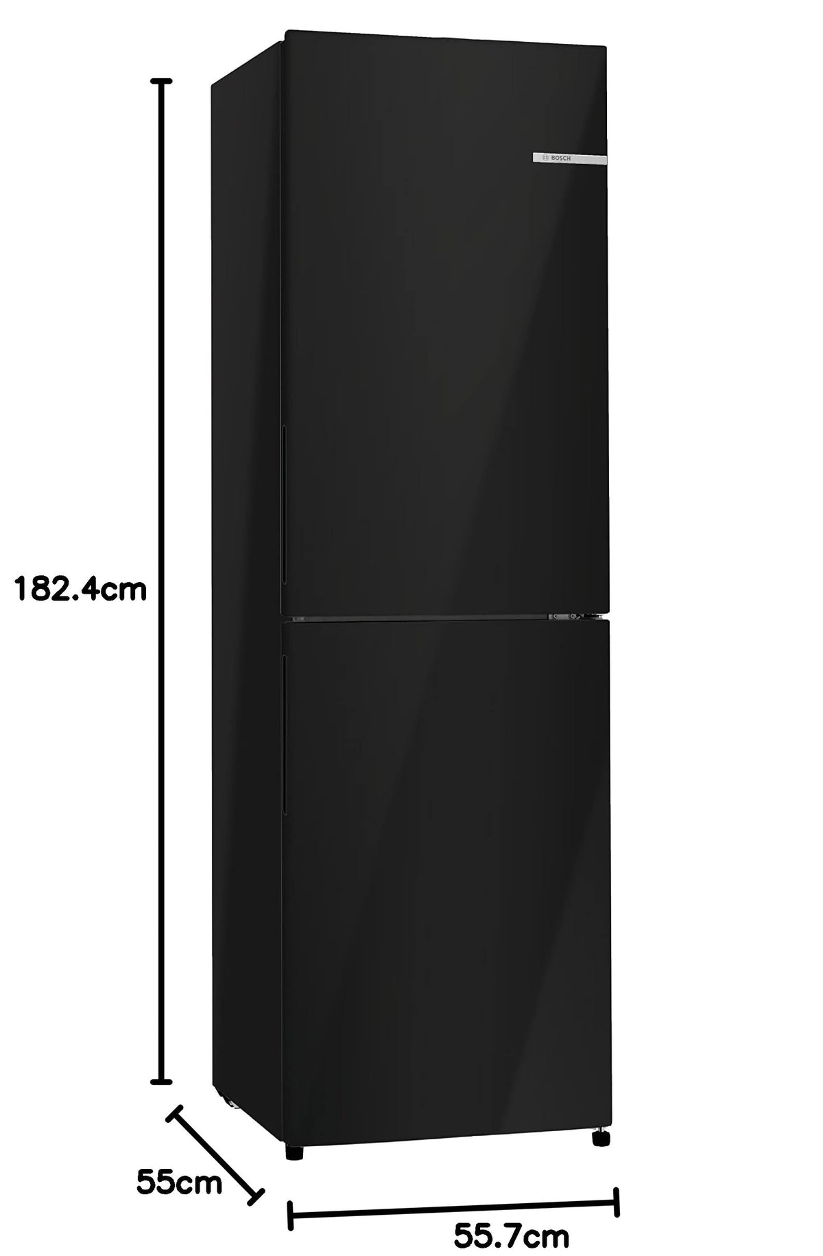 Bosch Series 2 KGN27NLEAG Fridge Freezer, NoFrost, Stainless Steel