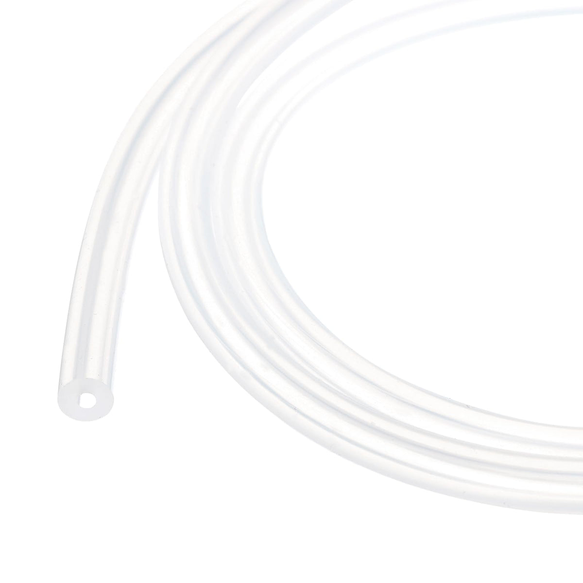 3.3ft Silicone Tubing 4mm ID 6mm OD Clear Industrial Plastic Tubing Pure Silicone Hoses for Pump Siphoning Draining Irrigation Brewing, 1/4"