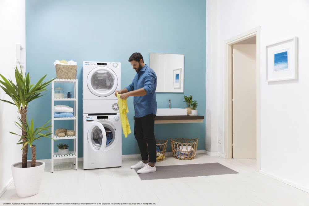 Candy CSOEC10TE 10kg Condenser Tumble Dryer, Sensor Dry, EasyCase, WiFi, White
