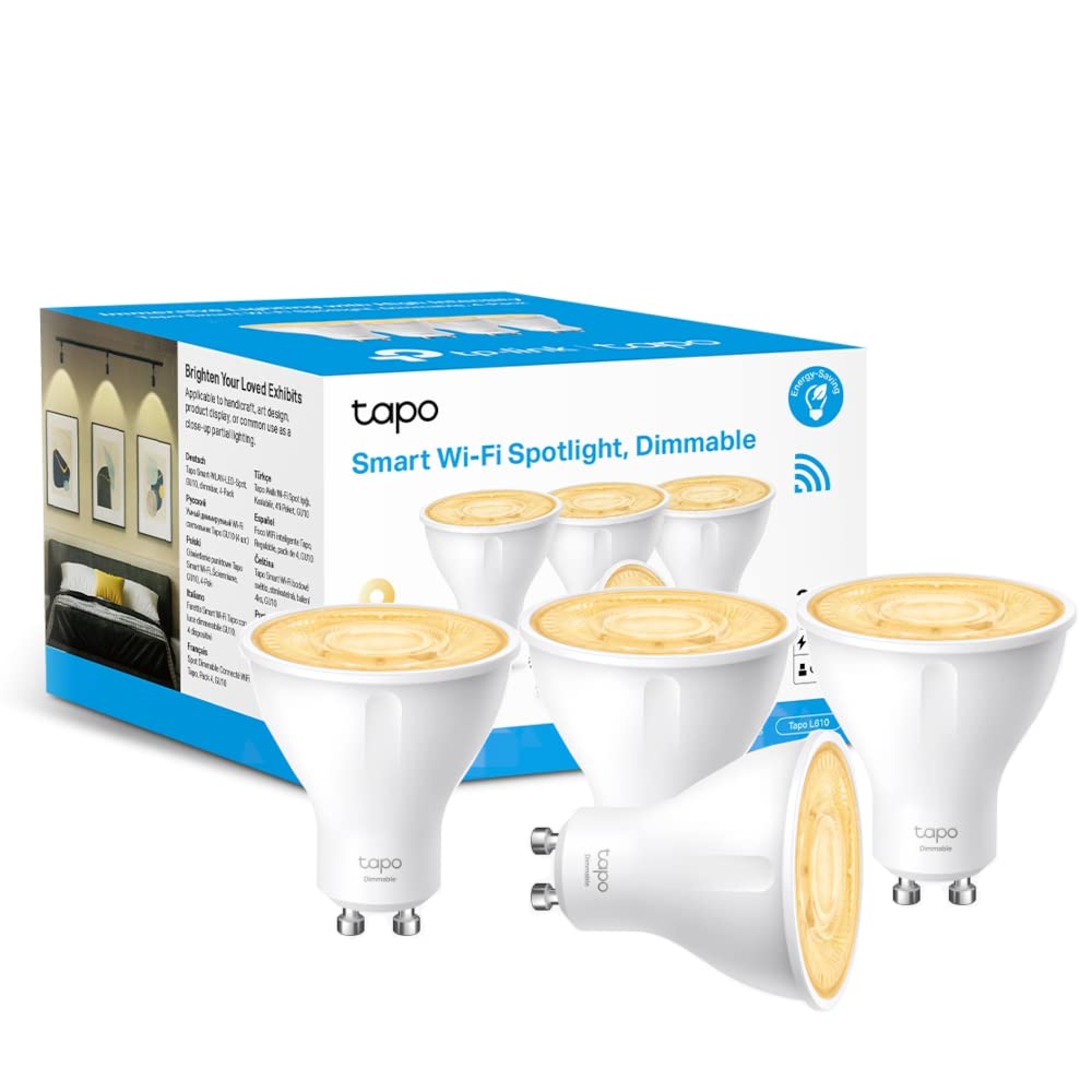 Tapo L630(4-Pack) GU10 Smart Bulb Multicolour Dimmable LED Light Bulb