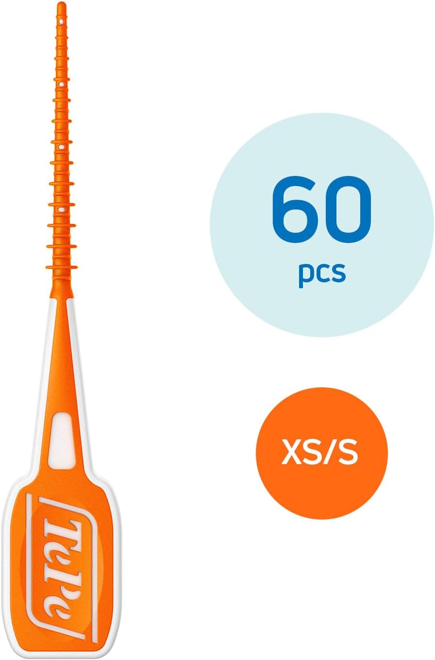TePe EasyPick Toothpicks, Orange, ISO XS-S, 60pcs
