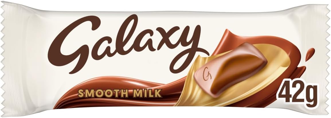 Galaxy Smooth Milk Chocolate Bars Multipack Vegetarian Snack Treat 4 x 42g