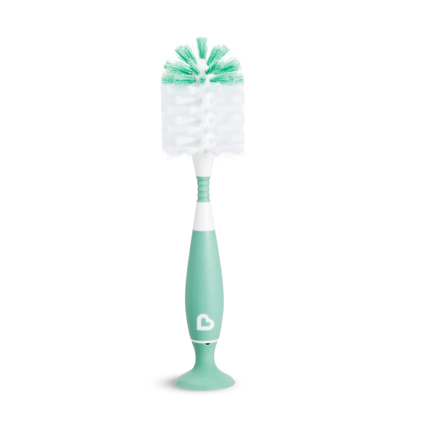 Munchkin Bottle Brush | For Cleaning Baby & Water Bottles with Built In Teat Brush | Freestanding | Dishwasher Safe | Bristle Brush | 1 Pack | Grey