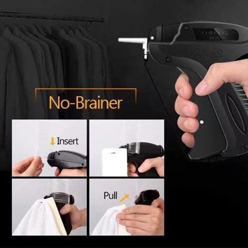 Stitchy Quick Clothing Fixer, Mini Stitch Gun for Clothes, Clothing Stitch Tagging Gun with Case,Stitchy Tool with 6 Needles,1500 Black & 1500 White 5mm Micro Fasteners