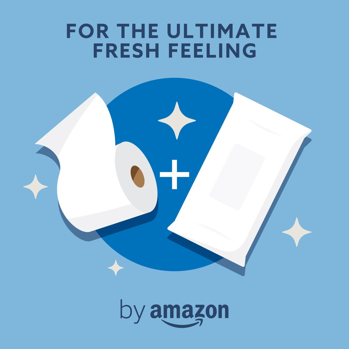 by Amazon Gentle Moist Toilet Tissues with Aloe Vera, Flushable, 240 Count (6 Packs of 40 sheets)