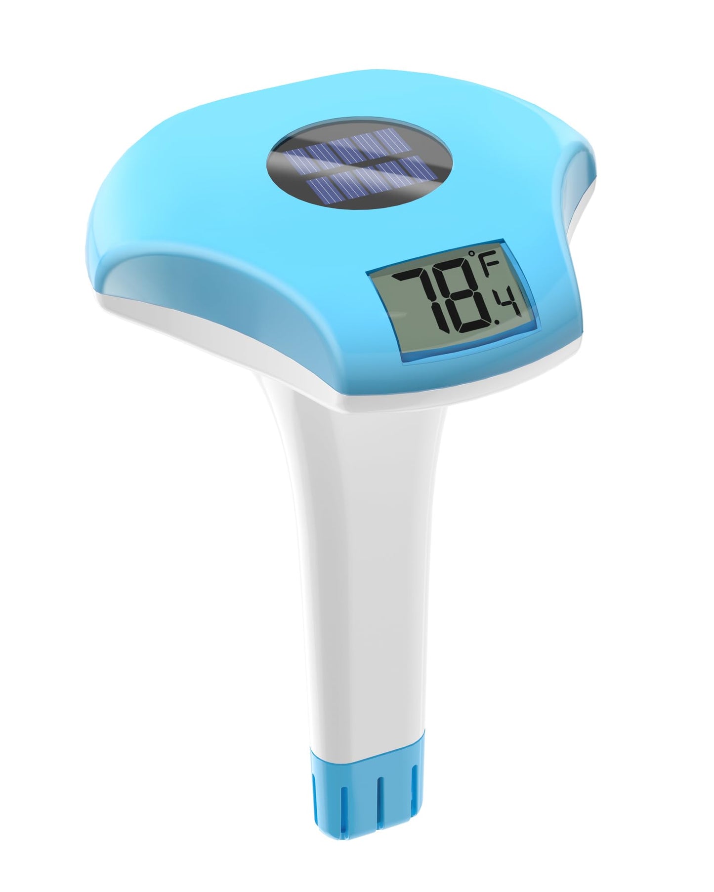 BALDR Solar Pool Thermometer Floating, with LCD Large Digital Display Easy to Read,IPX-8 Waterproof&Environment-Friendly Water Temperature Thermometer Suit for Swimming Pool, Ice Bath, Jacuzzi Hot Tub