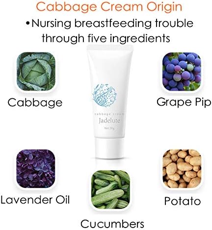 Cabbage Cream for Breast breastfeeding Engorgement, Clogged Milk Ducts | Essential for Lactation and Weaning Period