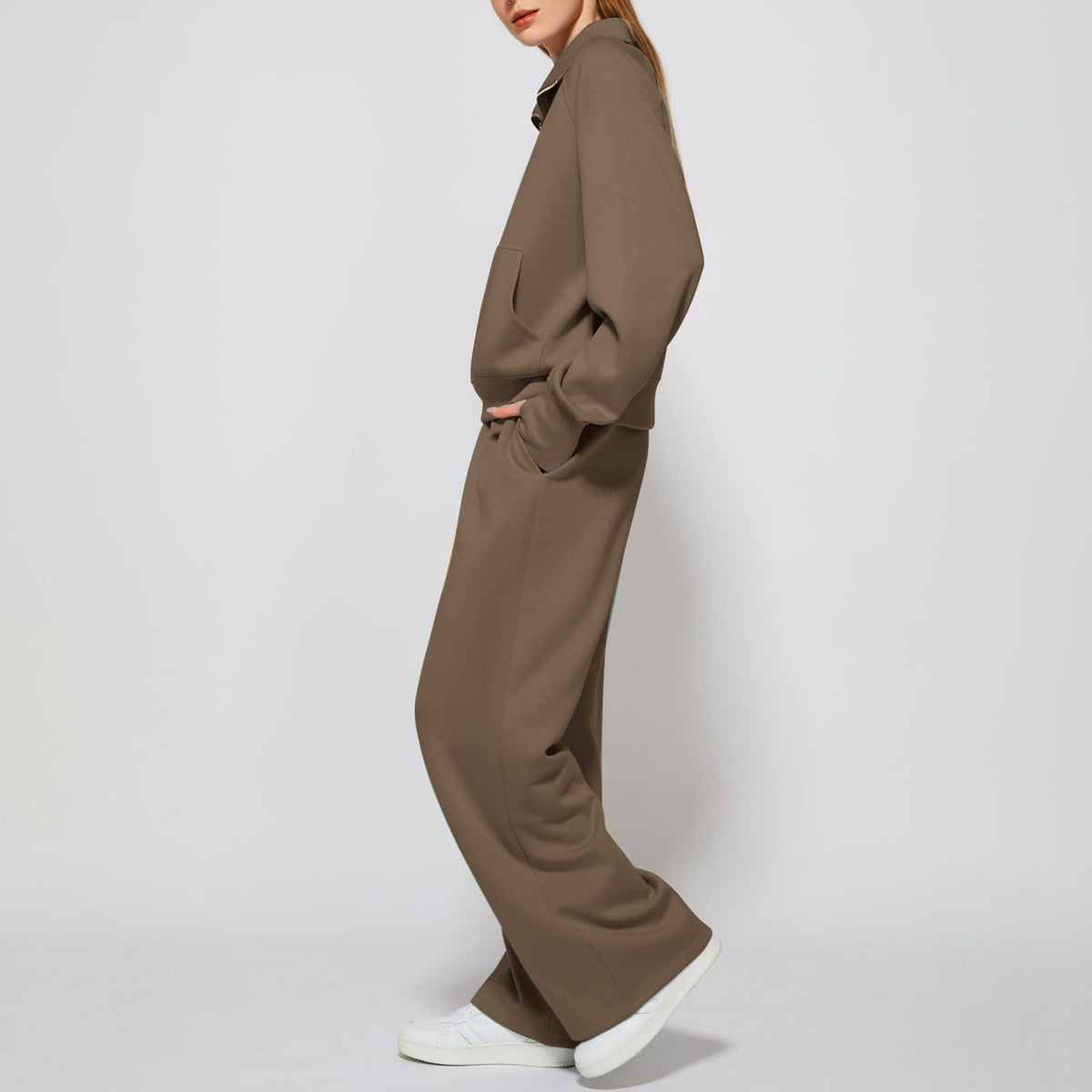 Lounge Wear Sets For Women Uk Women'S Fashion Tracksuit Full Set Comfort Long Sleeve Activewear Fall Outfits Gym Set 2 Piece Ladies Sweatshirts Sweatpants Zip Coat Tops Trousers Sets Clothing