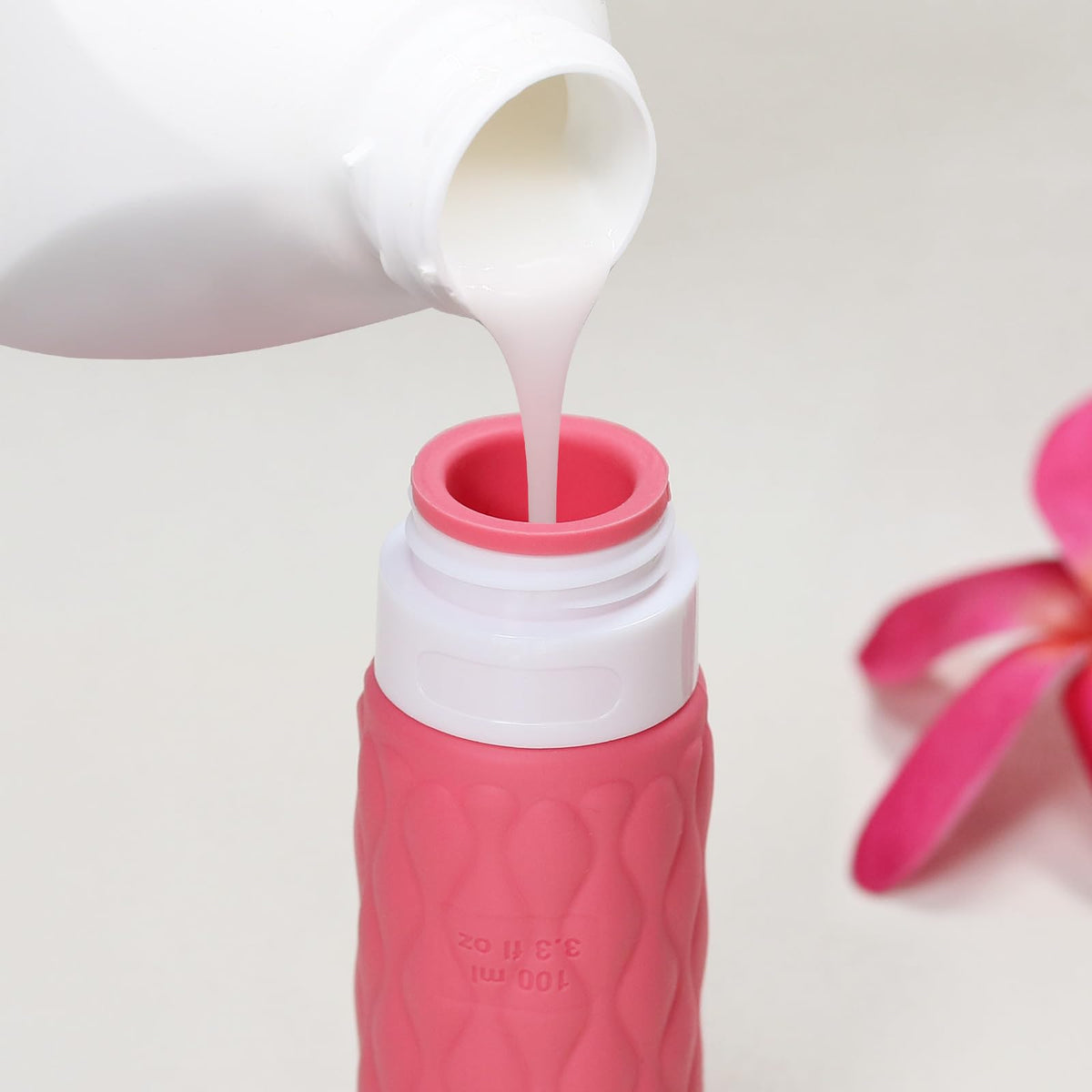 100ml Silicone Travel Bottles for Toiletries for Shampoo and Conditioner