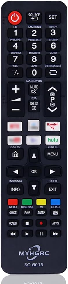 Universal TV Remote Control for LG, Samsung, Sony, Panasonic, Smart TV, Toshiba, Philips, TCL tv remote control universal for All TVs
