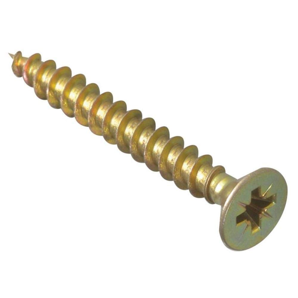 ForgeFix Multi-Purpose Single Thread Screws | 3.5 x 40mm | Zinc | Box 200