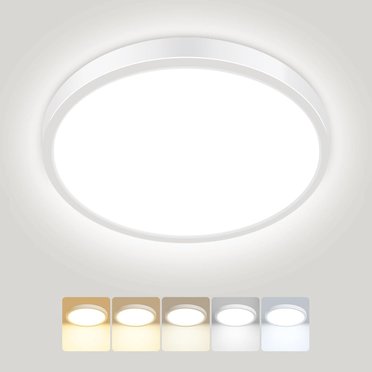 Peasur Bathroom Light, 3000K/3500K/4000K/5000K/6500K 5 Color Temperature