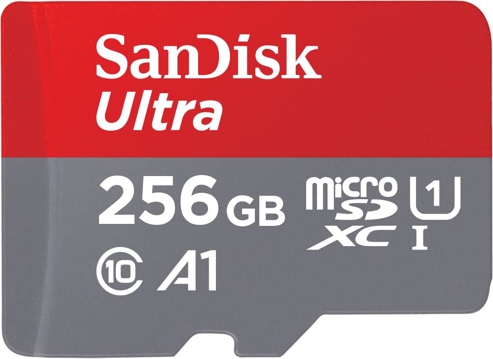 SanDisk 128 GB Ultra microSDXC cards (2-pack) + SD adapter up to 120 MB/s with A1 App Performance UHS-I Class 10 U1 (Pack of 2)