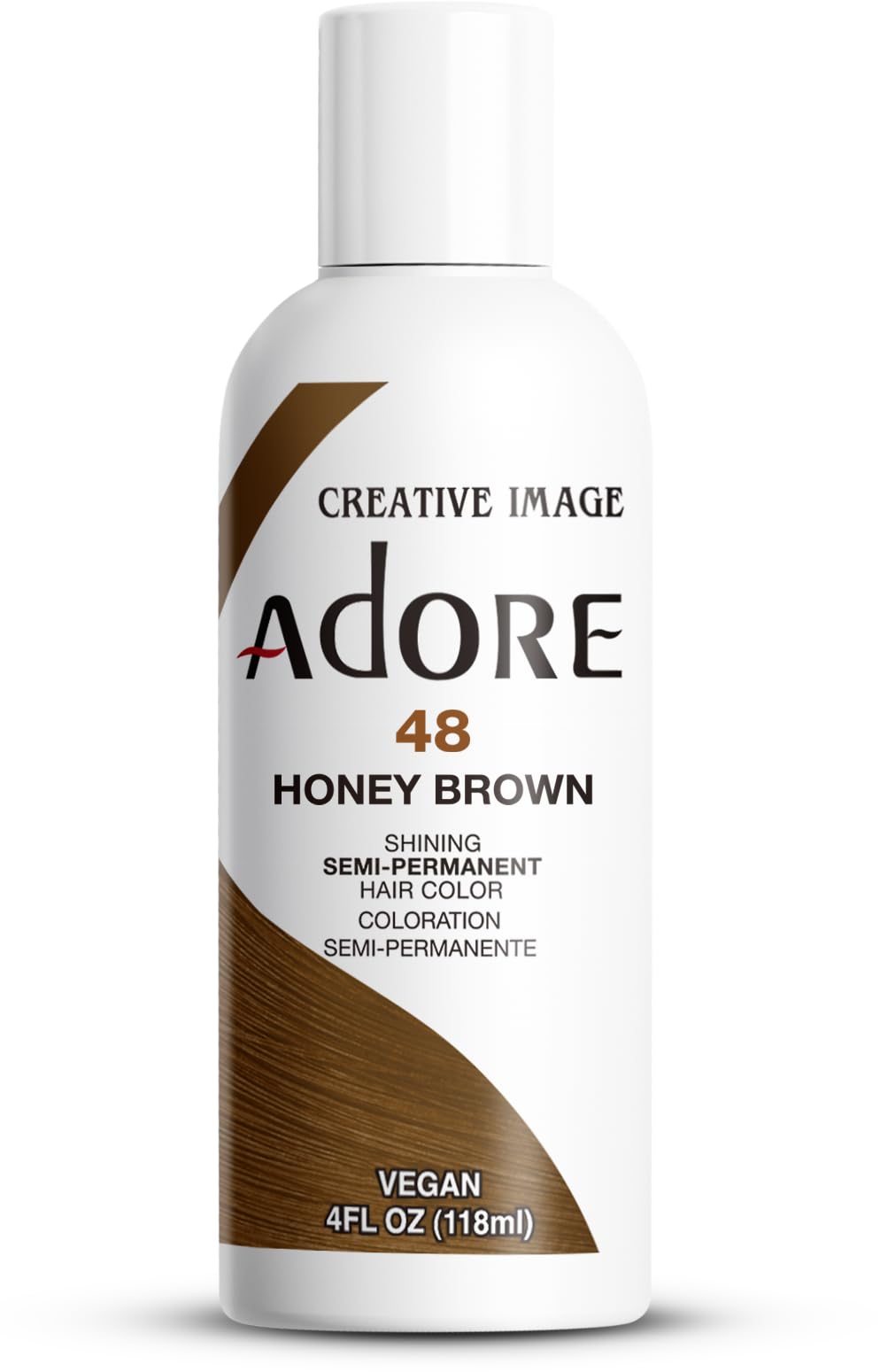 Adore Shining Semi Permanent Hair Colour 121 Jet Black – Vibrant Black Hair Dye, Vegan & Cruelty-Free, Ammonia, Peroxide & Alcohol Free