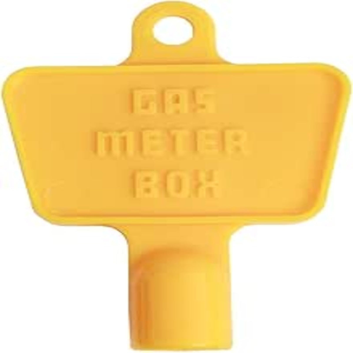 Pack of 2 Triangular Gas Meter Box Keys – Yellow Utility, Cabinet, Electric & Water Keys – Recycled Plastic, Service, Maintenance, Access, UK Standard