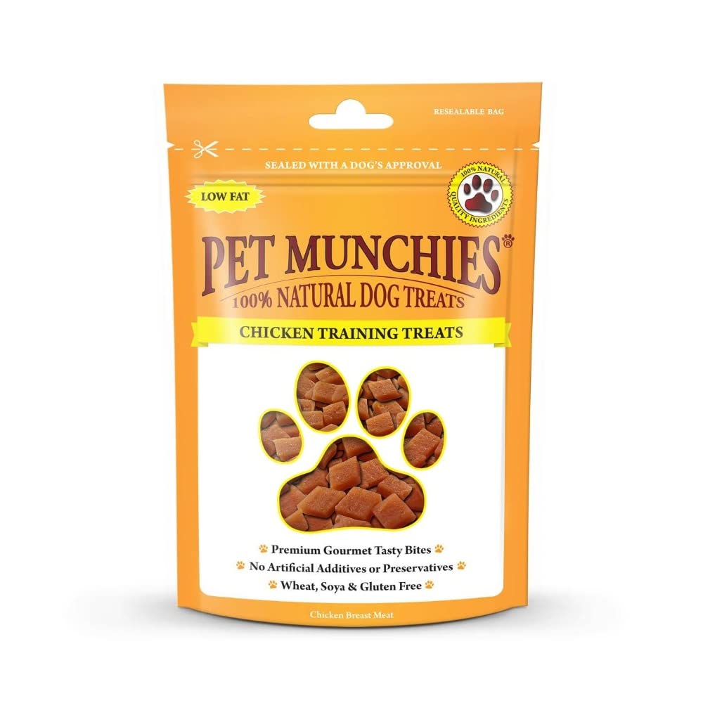 Pet Munchies Venison & Beef Liver Dog Training Treats, Grain Free Tasty Bites with Natural Real Meat, Low in Fat 50g