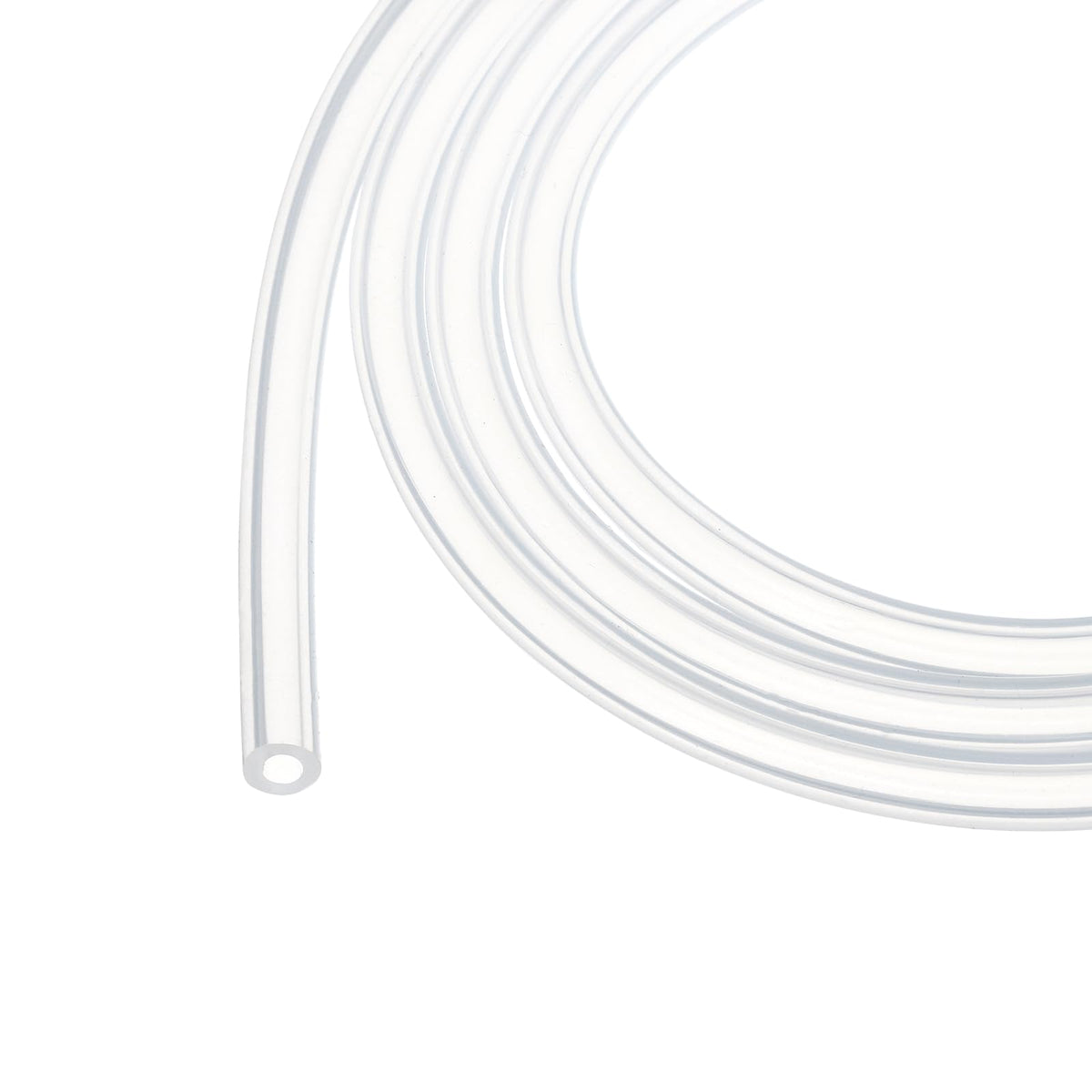 3.3ft Silicone Tubing 4mm ID 6mm OD Clear Industrial Plastic Tubing Pure Silicone Hoses for Pump Siphoning Draining Irrigation Brewing, 1/4"