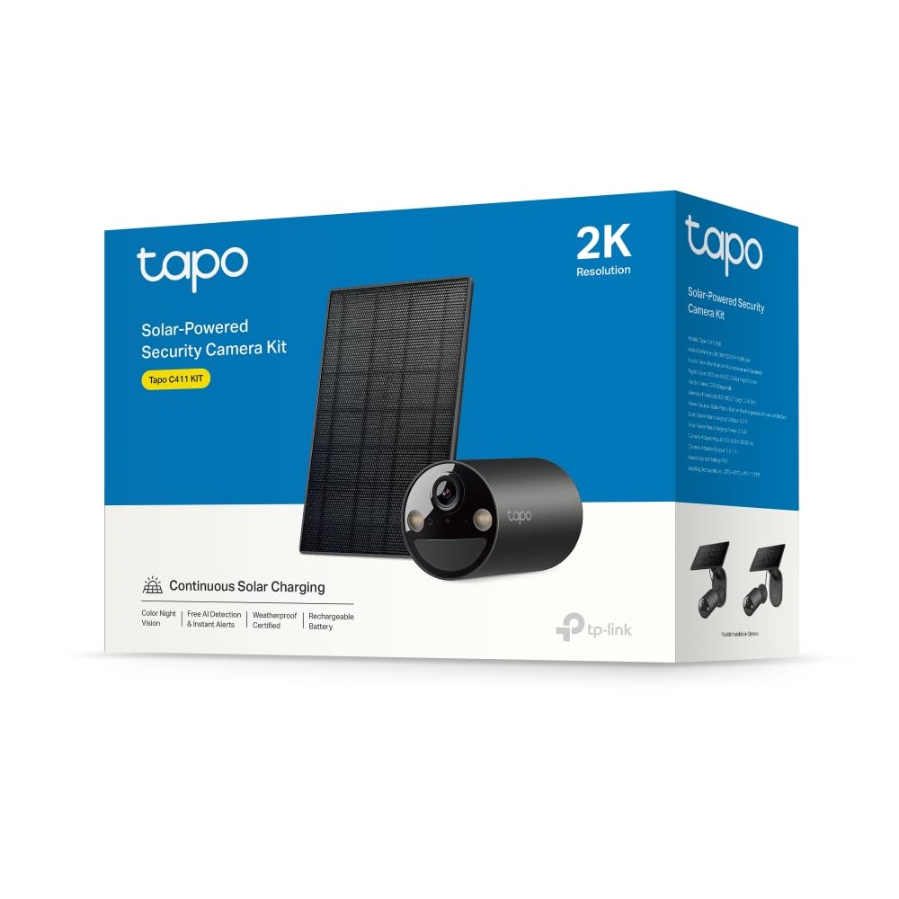 Tapo 2K QHD Wireless Indoor/Outdoor Smart Security Camera