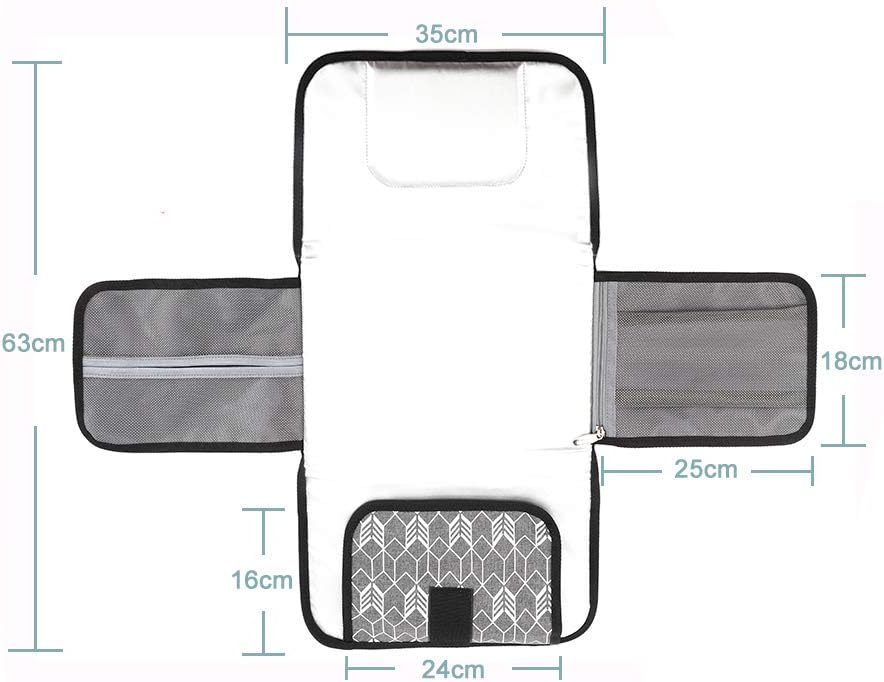 Lekebaby Portable Nappy Changing Mat Travel Baby Change Mat