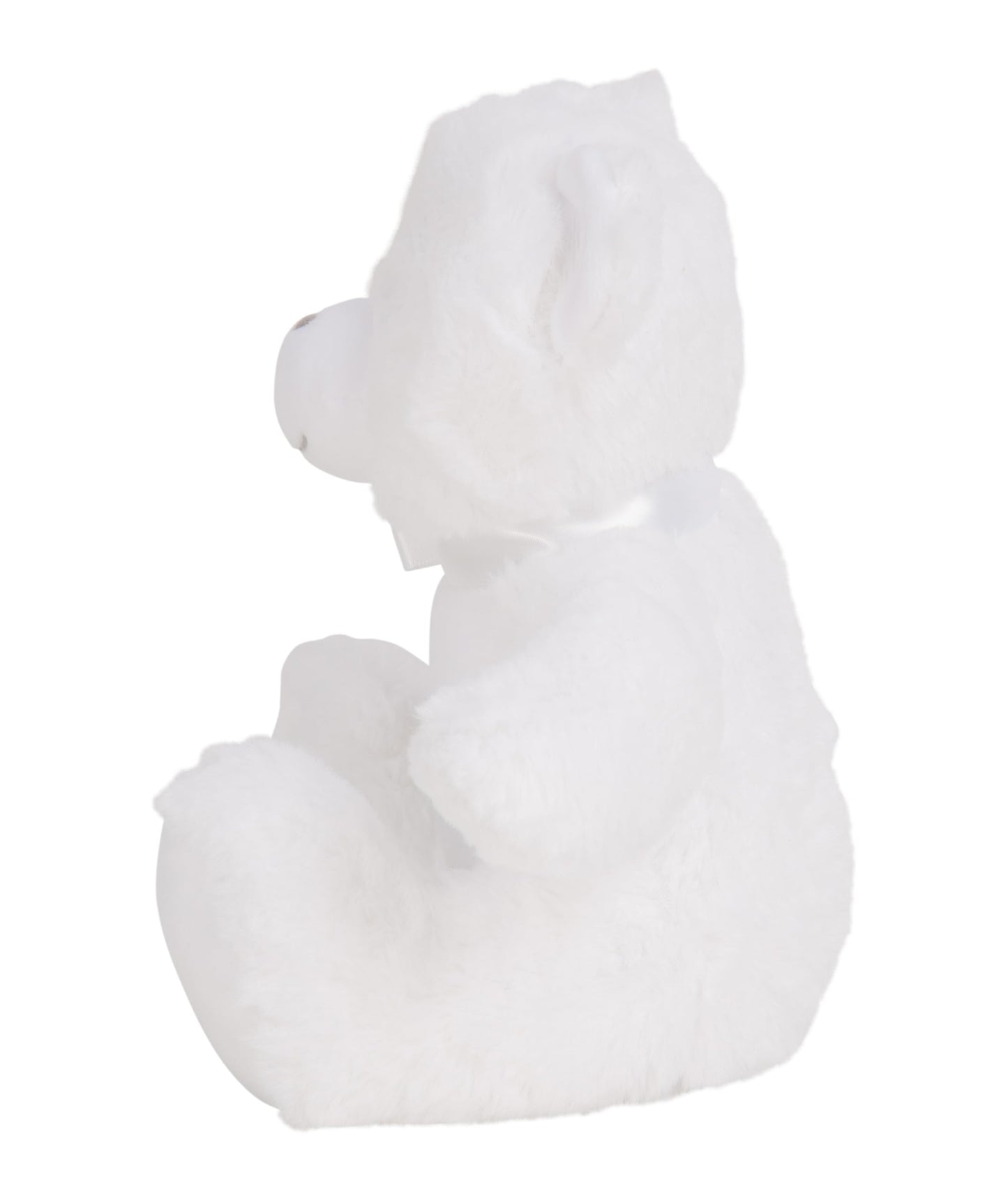 Personalised Memory Teddy Bear with Heart-Shaped Photo – “A Cuddle From Heaven” Keepsake Gift – 28 Bear Styles – Add Your Text & Choose Colour – Custom Memorial Bear (White Angel Teddy)