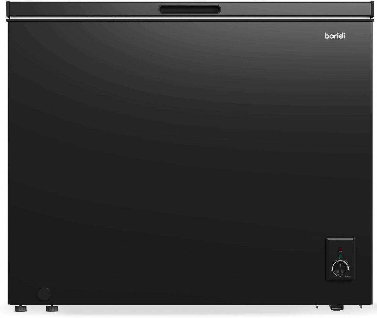 Baridi 299L Freestanding Chest Freezer with Adjustable Thermostat, Black - DH261