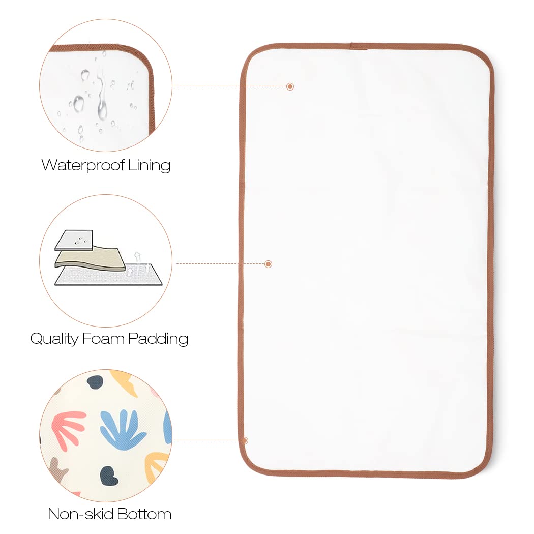 Lekebaby Foldable Travel Changing Mat Portable Baby Change Mat, Grey