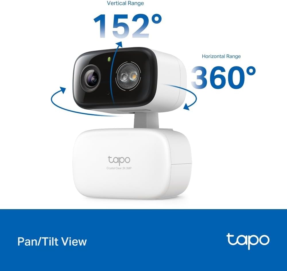 Tapo C216 2K 3MP Pan/Tilt Indoor Outdoor Security Camera Spotlights Camera