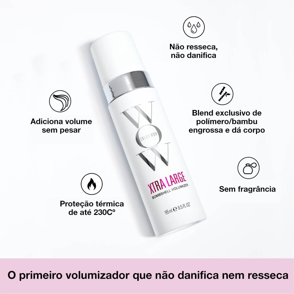 COLOR WOW Xtra Large Bombshell Volumizer - New Alcohol-Free Technology for Lasting Volume and Thickness