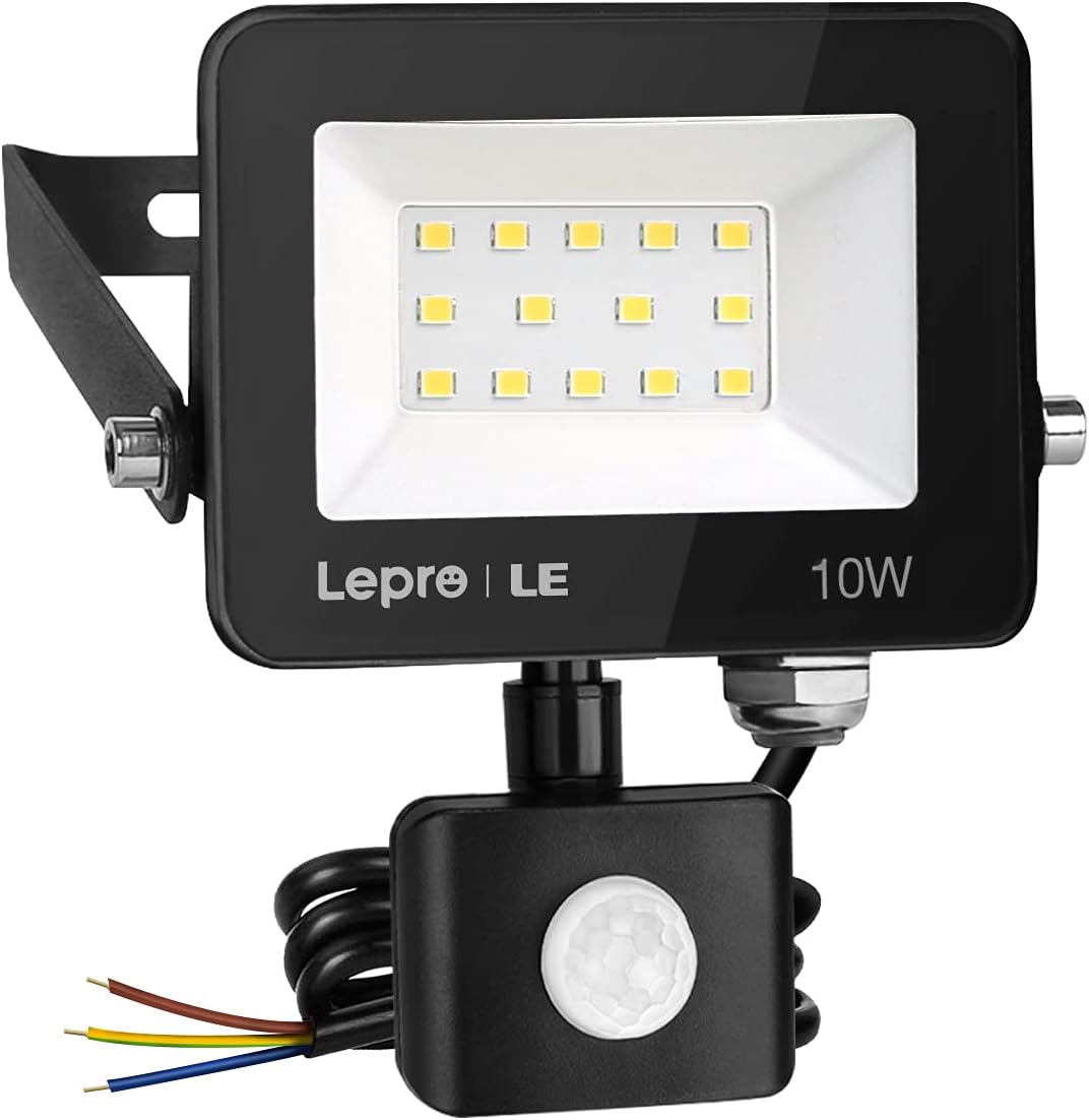 Lepro Security Lights Outdoor Motion Sensor 10W 850 Lumen Waterproof