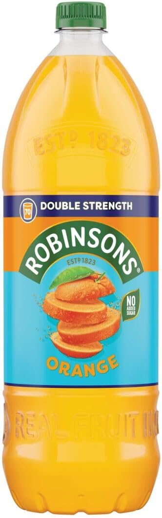 Robinsons Fruit Squash - Low Calorie - Double Strength - Orange 1.75 Litre