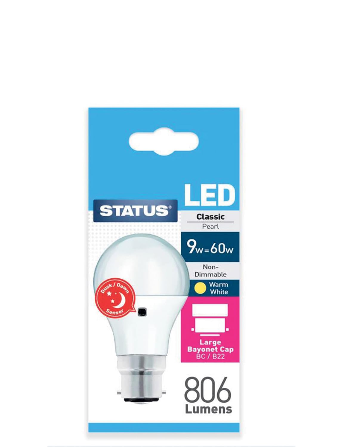 Status 8W Candle LED SES E14 Small Screw Cap Opal Warm White