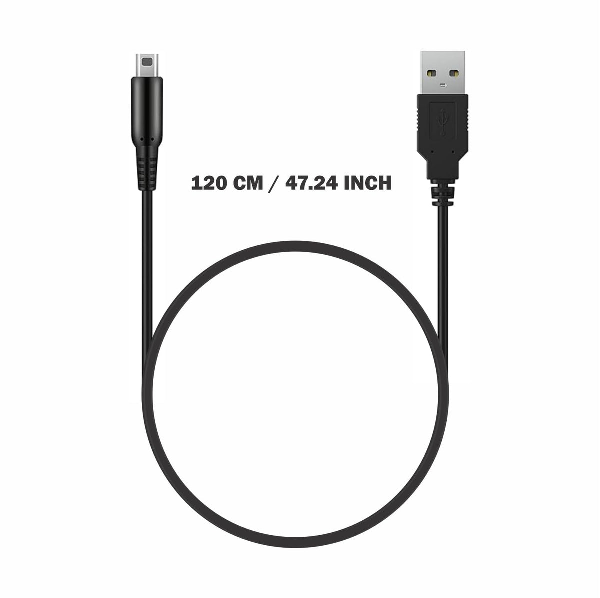 Charging cable for Nintendo 3DS,Cable for 3DS, 3DS XL, 2DS, DS/DSi, New 3DS, New 3DS XL 1.2m USB Cable for Easy Charging at Home or On-the-Go