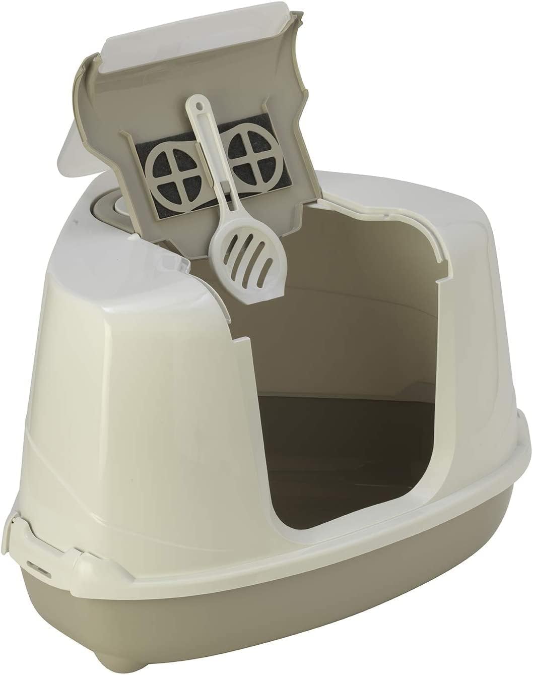 Petface Durable Cat Litter Tray, 42 cm, Assorted Colours (Pack of 1)
