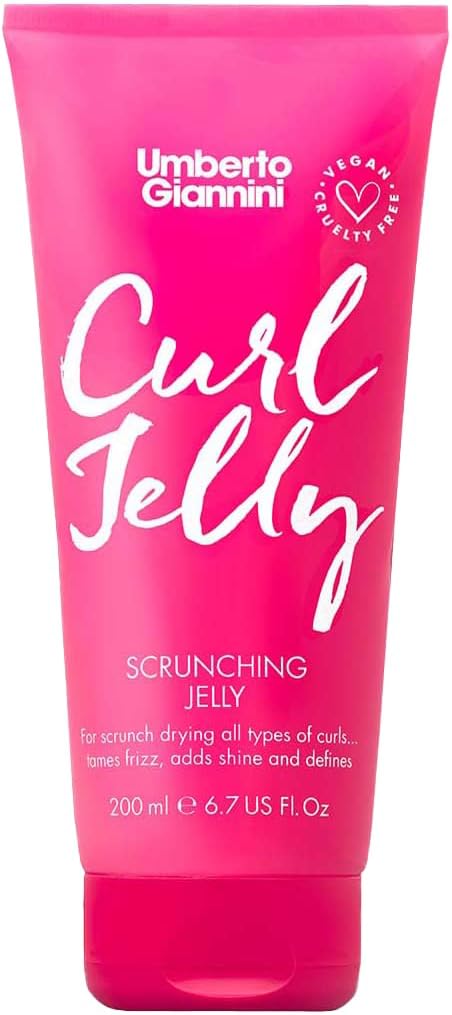 Umberto Giannini Curl Scrunching Jelly - Curl Defining gel for all curl types, waves, curls and coils for defined, shiny curls