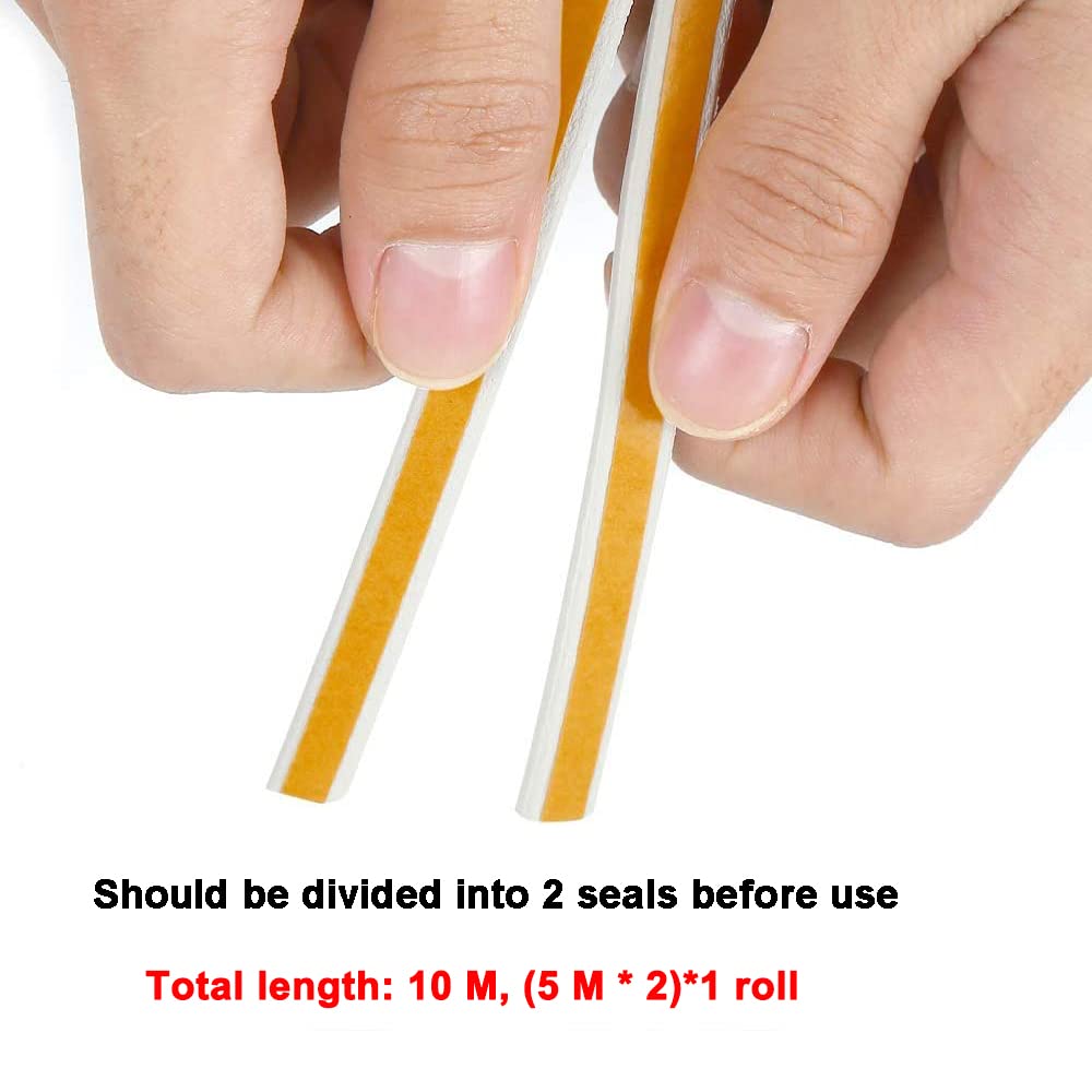 Draught Draft Excluder Tape for Door Windows, 6M Foam Sealing Strip
