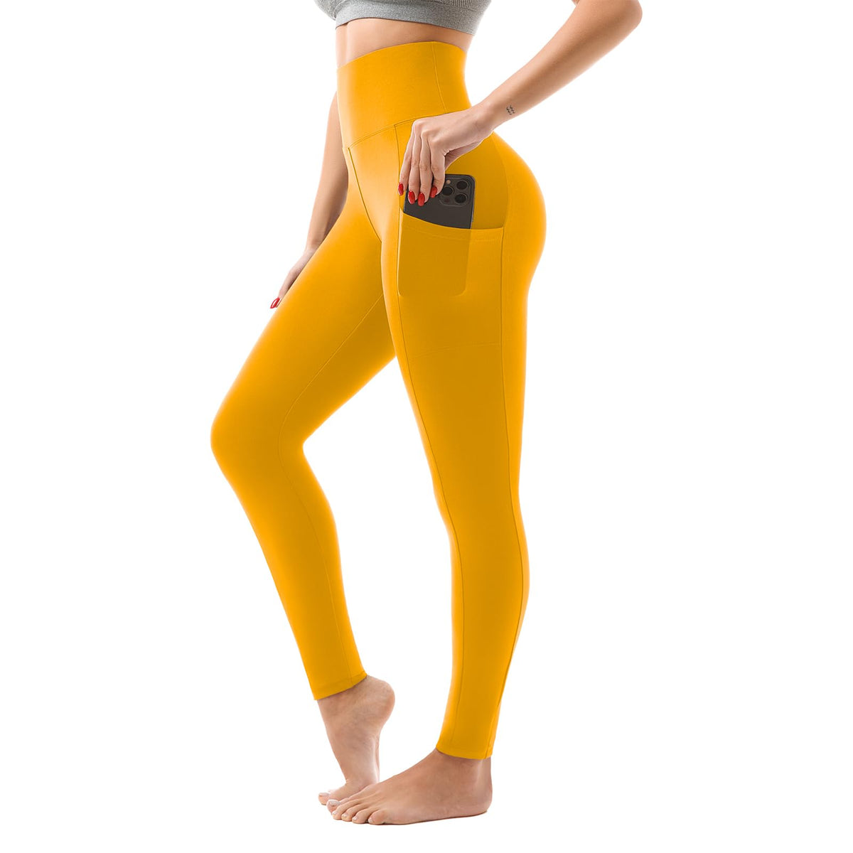 SINOPHANT Womens Leggings with Pockets High Waisted