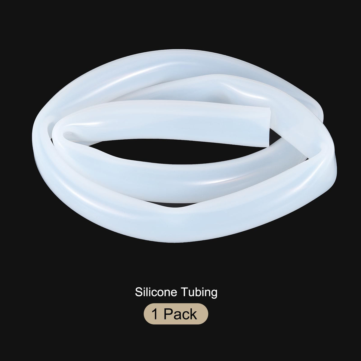 3.3ft Silicone Tubing 4mm ID 6mm OD Clear Industrial Plastic Tubing Pure Silicone Hoses for Pump Siphoning Draining Irrigation Brewing, 1/4"
