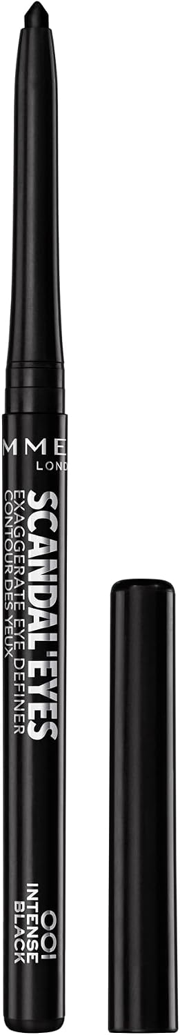 Rimmel London Scandaleyes Exaggerate Eye Definer, 001 Intense Black, 0.35g