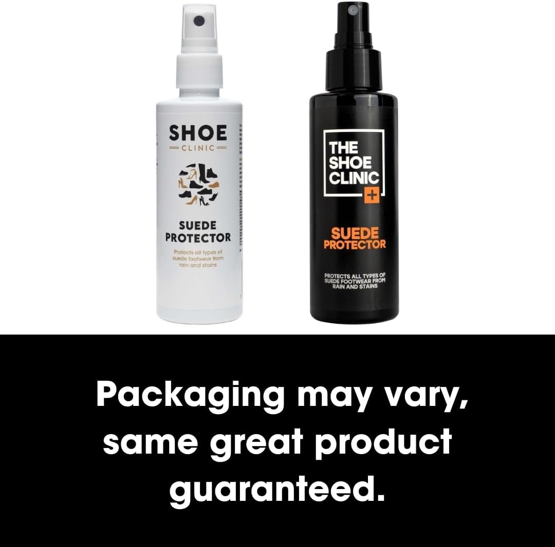 Shoe Clinic Suede Protector Spray for Suede & Nubuck Leather | Stain, Dirt & Rain Water Protection | Waterproof Shoe Protector Spray for Shoes, Boots & Trainers | 125ml