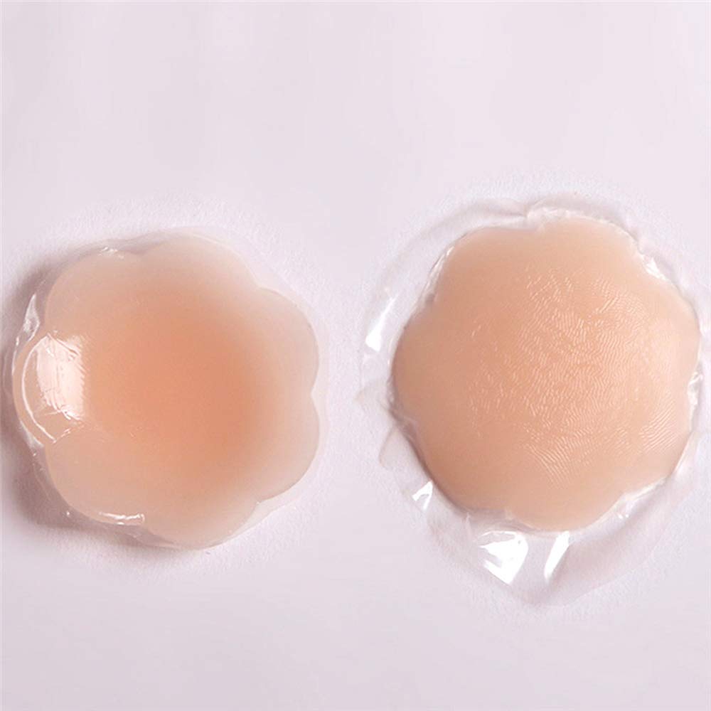 2 Pairs Silicone Nipple Covers Pasties Invisible Reusable Adhesive for Party Dress