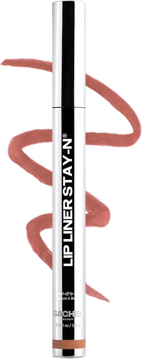 Sacheu Lip Liner STAY-N Peel Off Lip Stain, Longwear, p-INKED