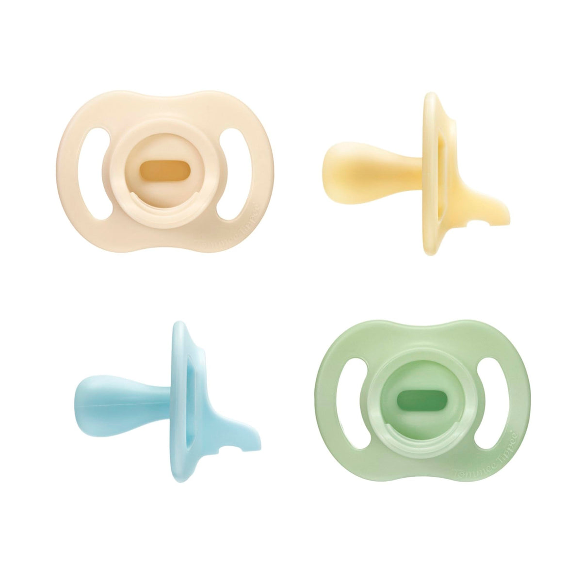 Tommee Tippee Ultra-Light StayPut Dummy 0-6m Silicone Pack of 4