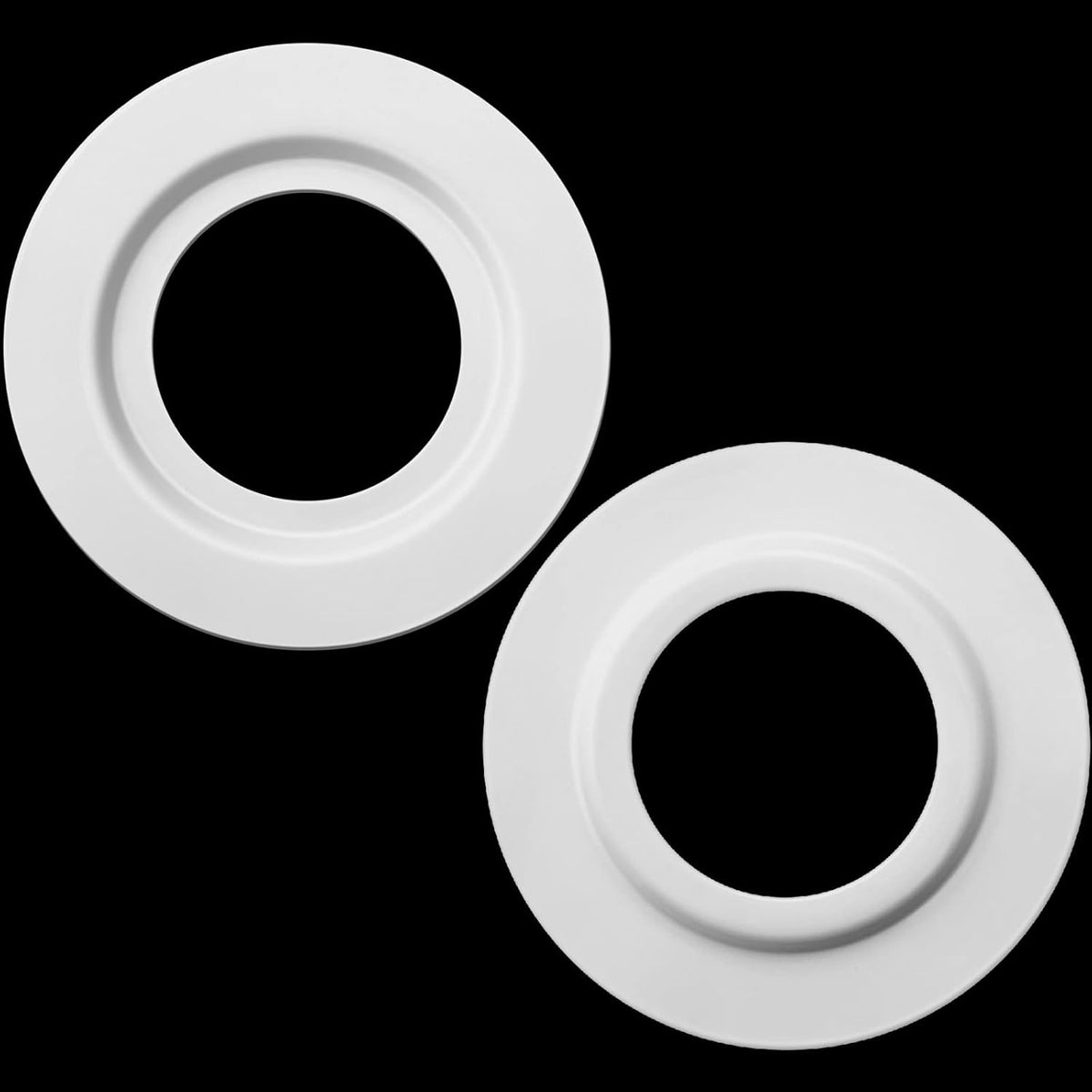 2 Pieces Metal Lamp Shade Reducer Ring for ES/E27 to BC/B22 Plate Light Fitting Lampshade Washer Adaptor Converter (White)