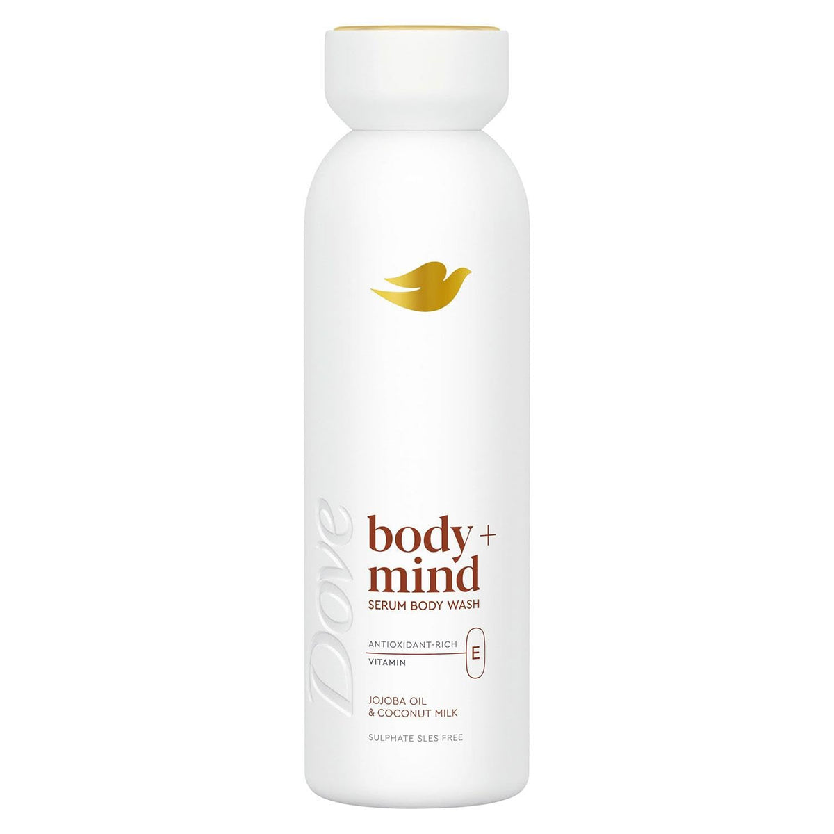 Dove Body + Mind Jojoba Oil & Coconut Milk Serum Body Wash body cleanser with antioxidant-rich vitamin E for glowing skin 350 ml