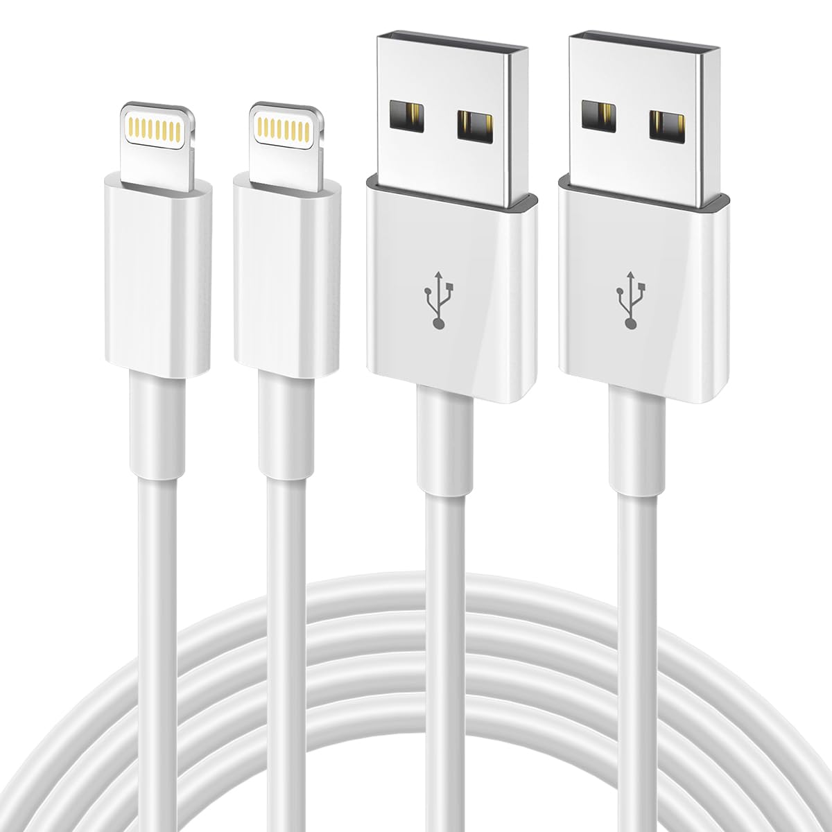 2Pack iPhone Charger Cable 1M [Apple MFi Certified] USB to Lightning Cable